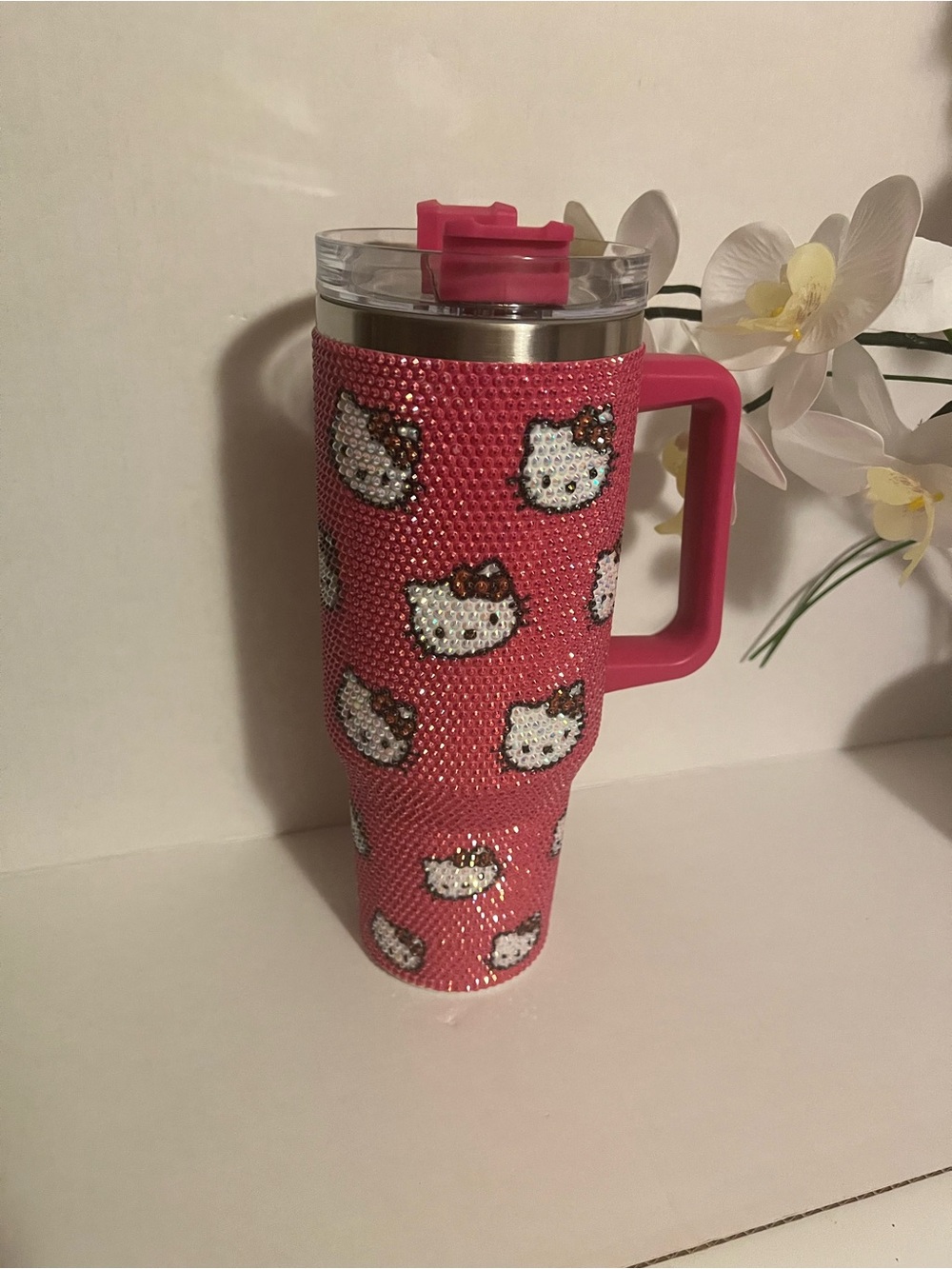 Hello Kitty Rhinestone Tumbler